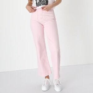 Rolla's High Rise Wide-Leg | Sailor Blush |Soft Pink Women's Jeans